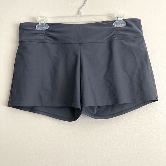 Athleta Charcoal Swim Coverup Shorts - Picture 1 of 8